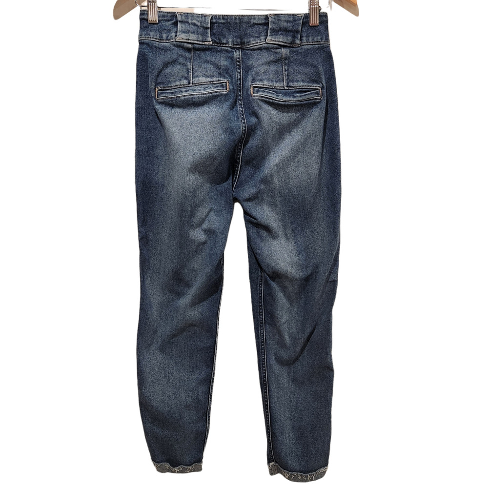 Hollister Womens Ultra High Rise Cuffed Mom Jeans Vintage Stretch Size 26 - Picture 6 of 10